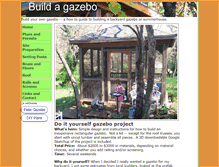 Tablet Screenshot of build-a-gazebo.com